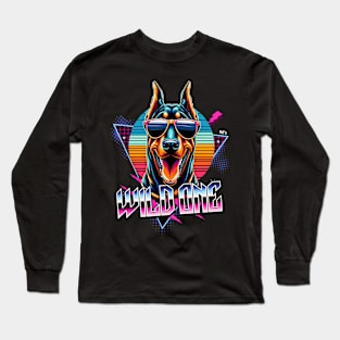 Wild One Doberman Dog Long Sleeve T-Shirt